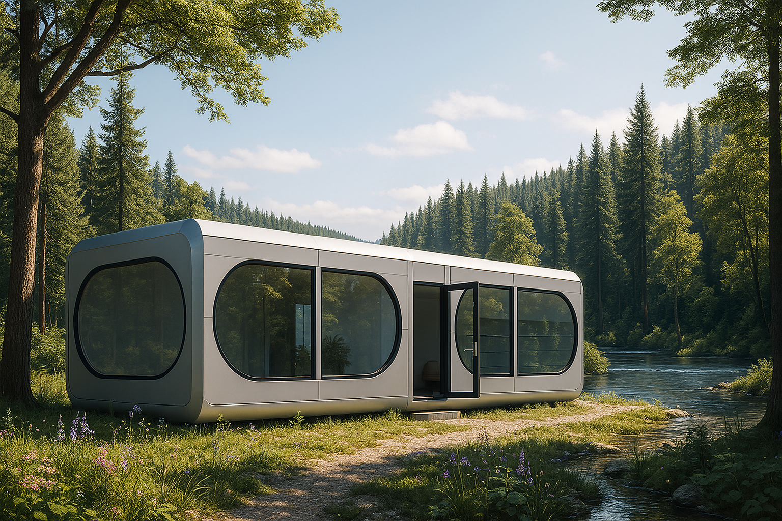 Domo house in a forest